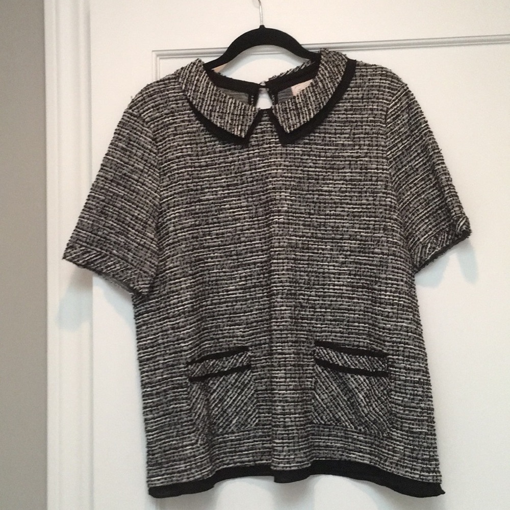 Black/white Anthropologie nubby prim too